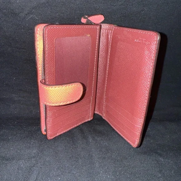 Coach Coral Leather Satchel and Matching Wallet - Picture 11 of 16